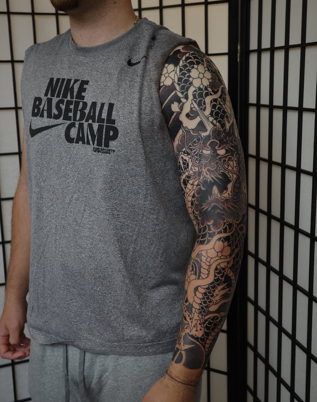 Tattoo by @horikenshin — japanese_irezumi, black_and_grey