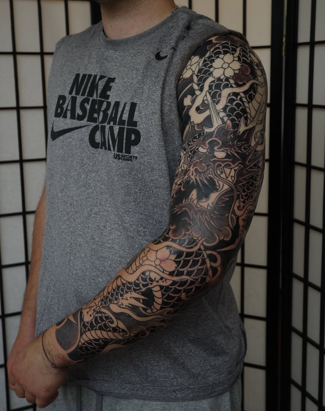Tattoo by @horikenshin — japanese_irezumi, blackwork