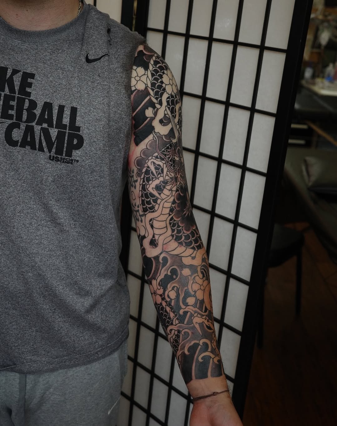 Tattoo by @horikenshin — japanese_irezumi, blackwork