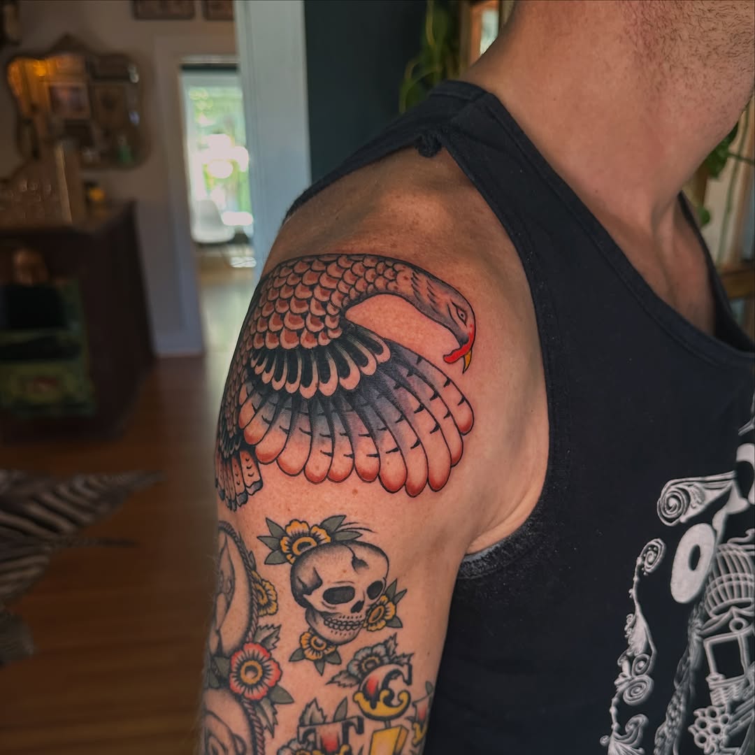 Tattoo by @maxpete — american_traditional, illustrative