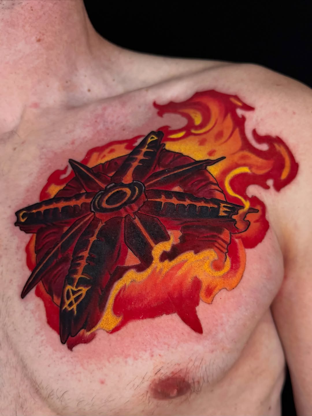 Tattoo by @jaredboothtattoos — new_school, trash_polka