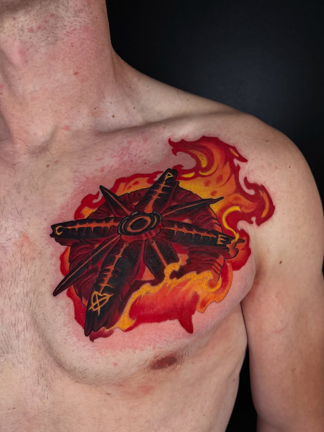 Tattoo by @jaredboothtattoos — blackwork, trash_polka