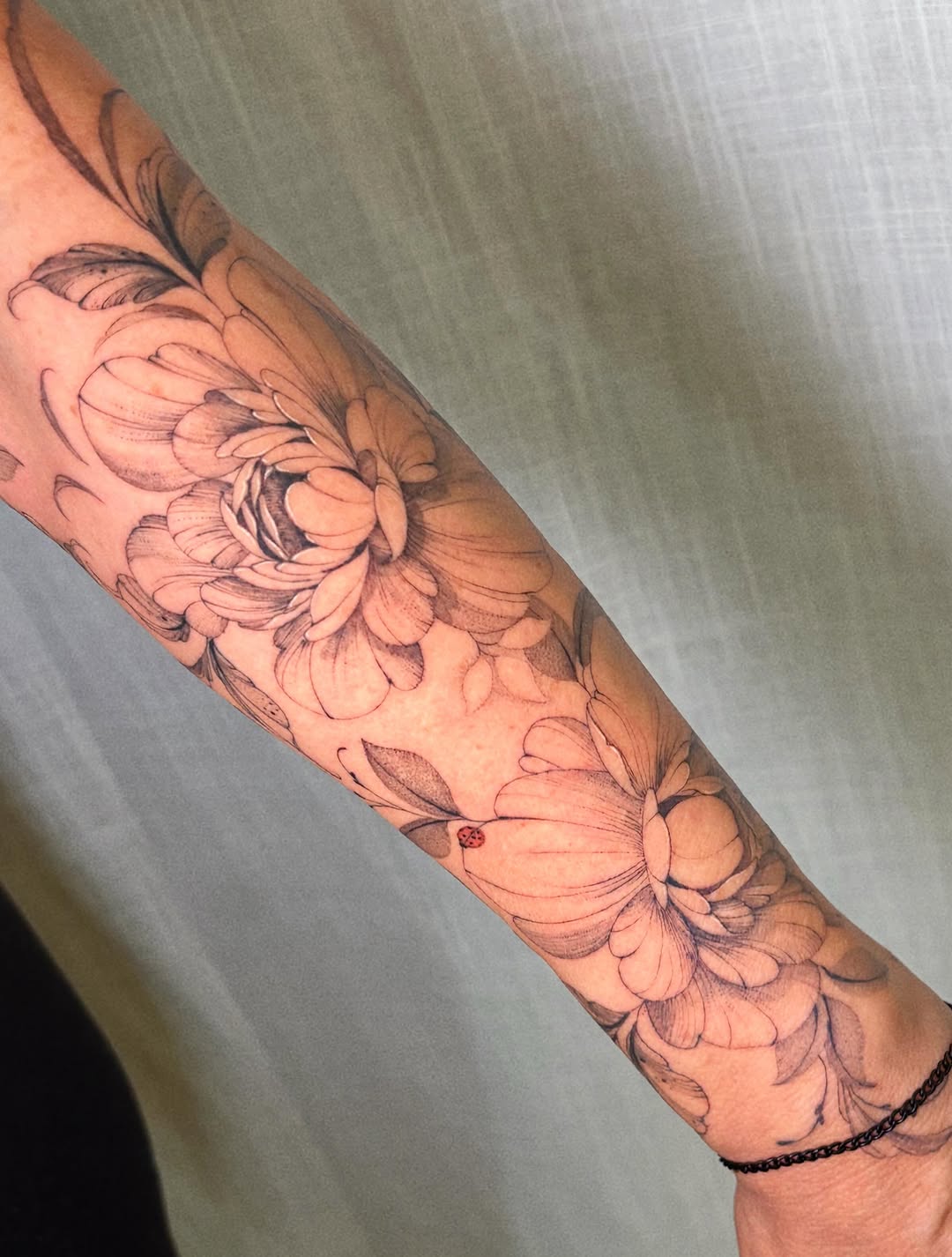 Tattoo by @inkbyjustene โ fine_line, black_and_grey