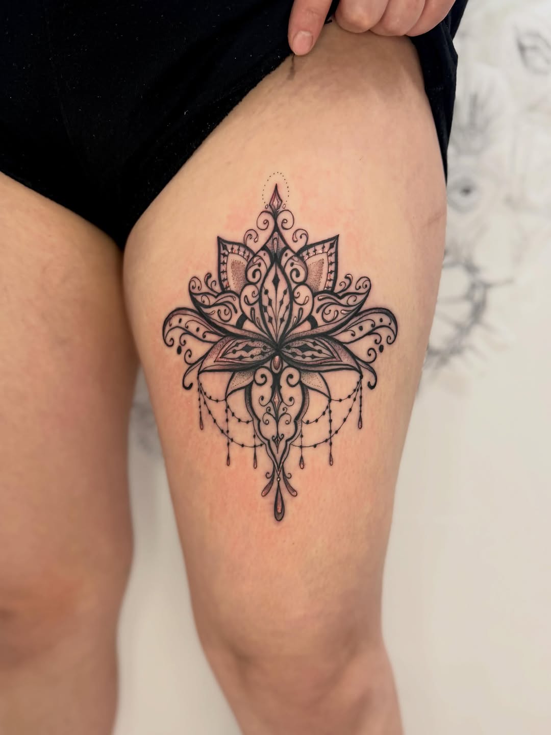 Tattoo by @hello_gorgeous_tattooing — ornamental, fine_line