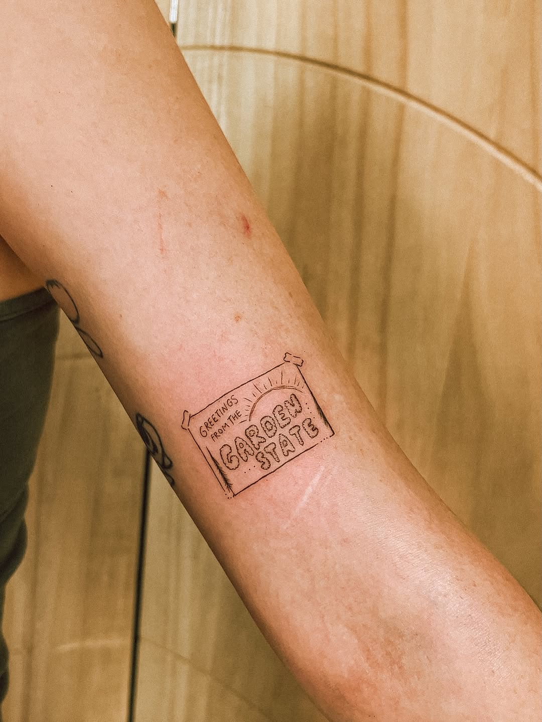 Tattoo by @taurusmoontattoo — lettering_script, fine_line