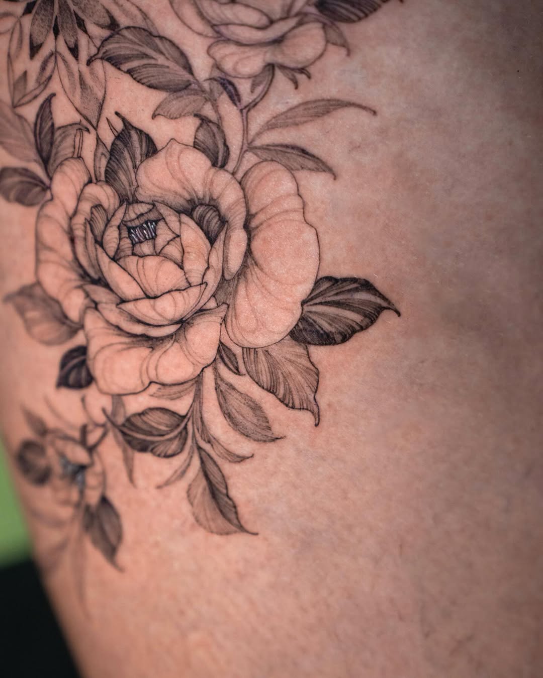 Tattoo by @vanya.ink — fine_line, black_and_grey