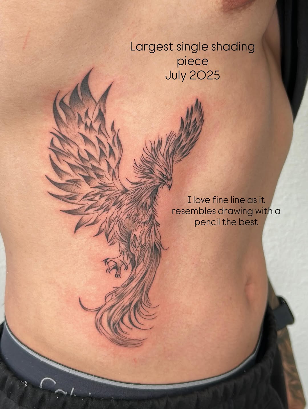 Tattoo by @tsuinami.tattoos — fine_line, black_and_grey