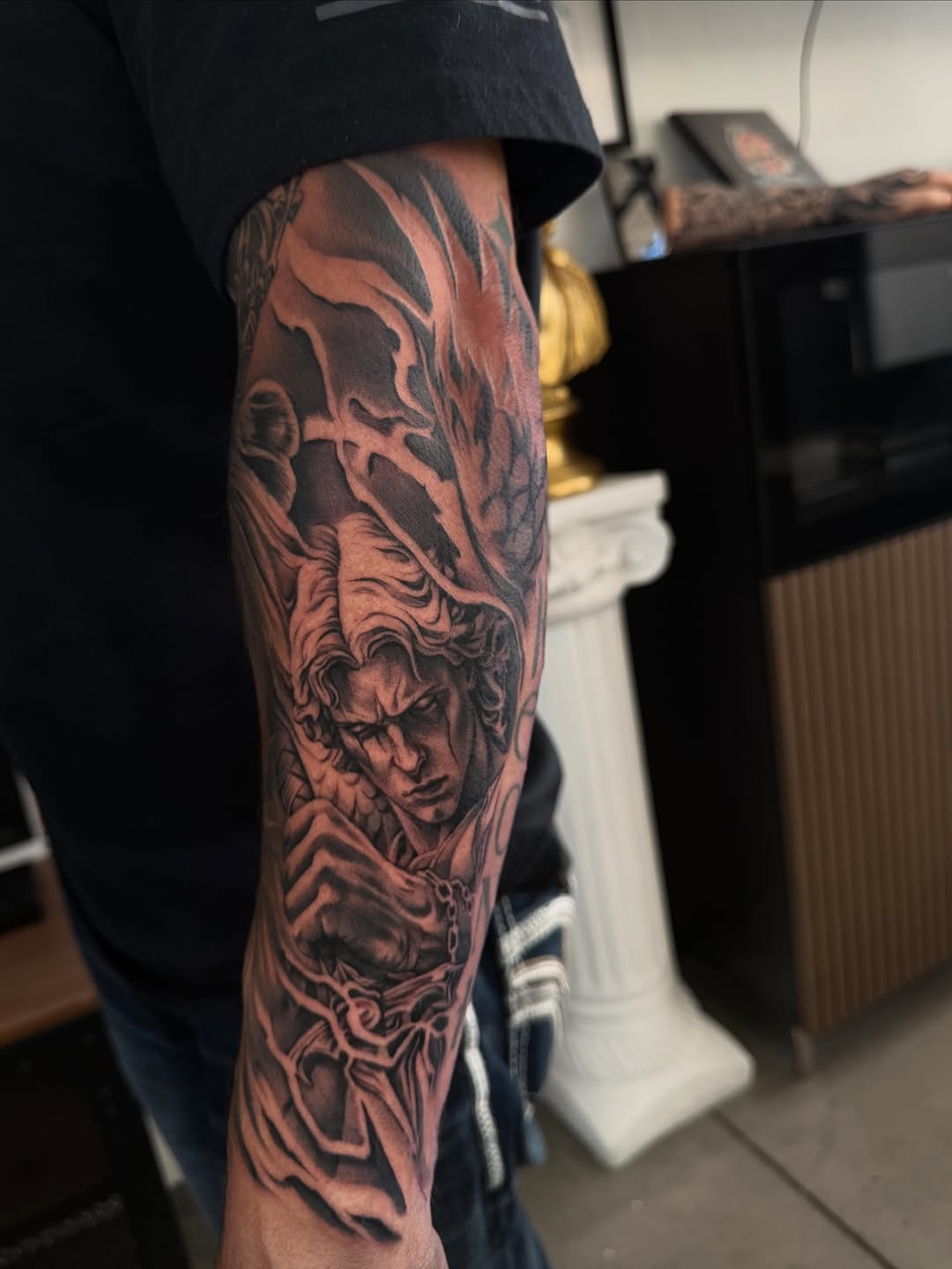Tattoo by @medusa_michelletattoos — realism, dark_realism