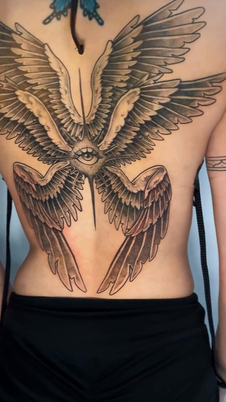 Tattoo by @monicas_tattoos — realism, black_and_grey