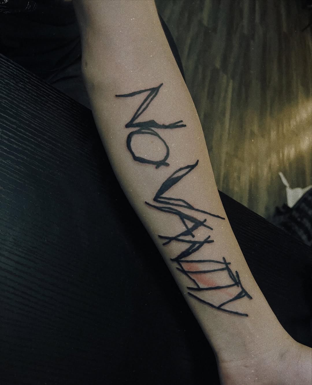 Tattoo by @inkbyduran โ lettering_script, illustrative