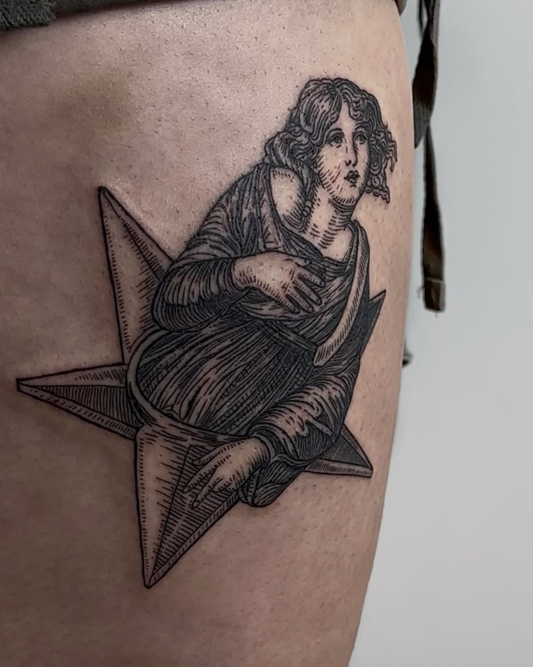 Tattoo by @ruby.tats — illustrative, black_and_grey