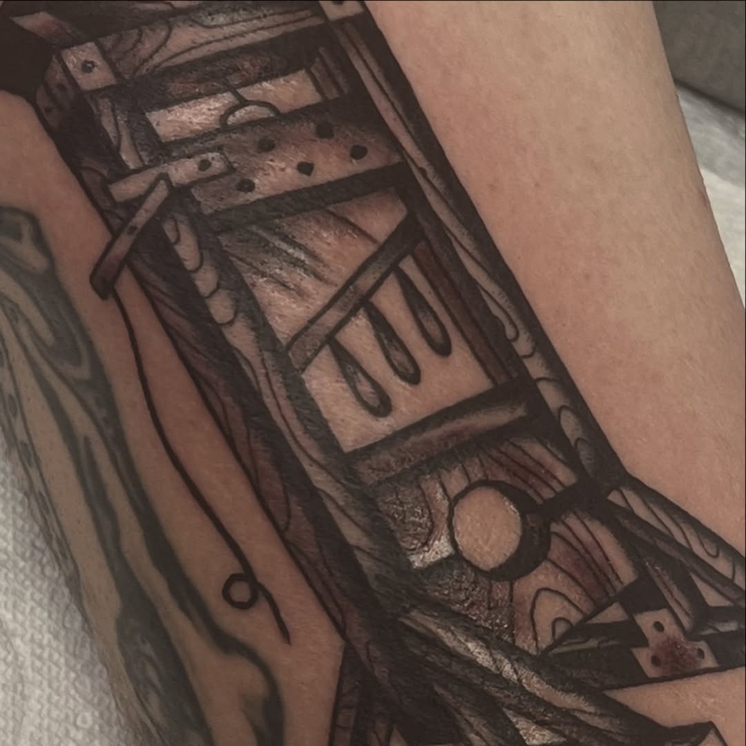 Tattoo by @brandonhuckabey — blackwork