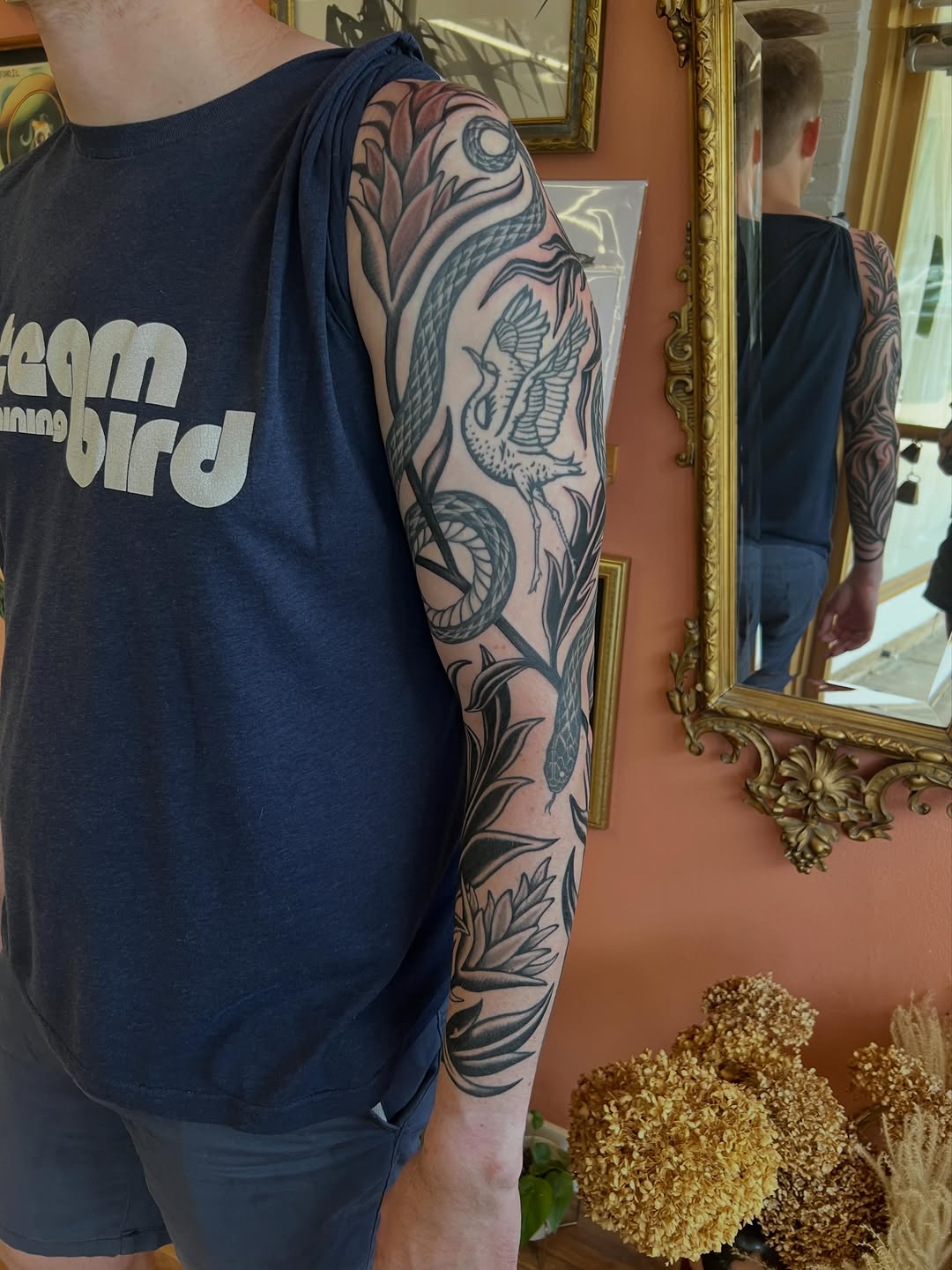 Tattoo by @brookeesutter — black_and_grey, illustrative