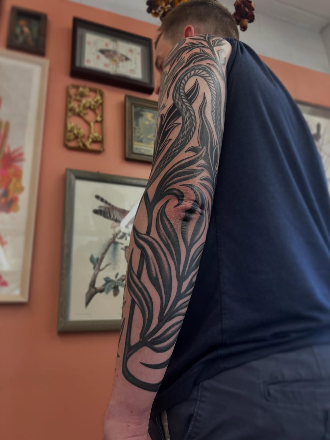 Tattoo by @brookeesutter — blackwork, ornamental