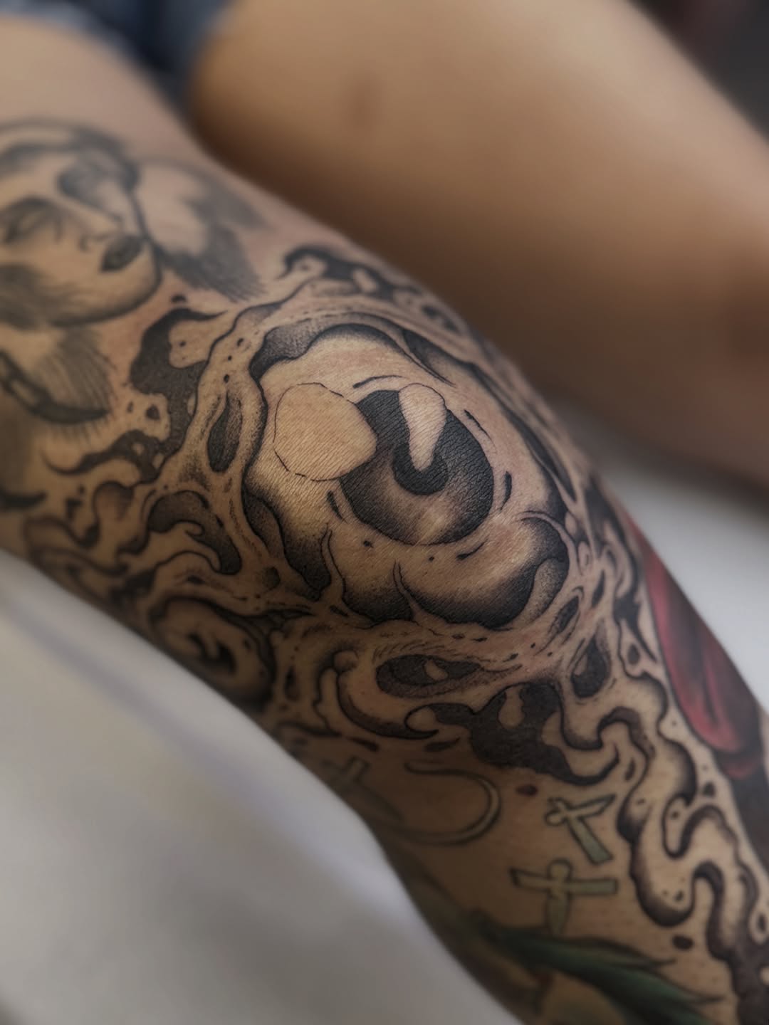 Tattoo by @welpfu β black_and_grey, realism