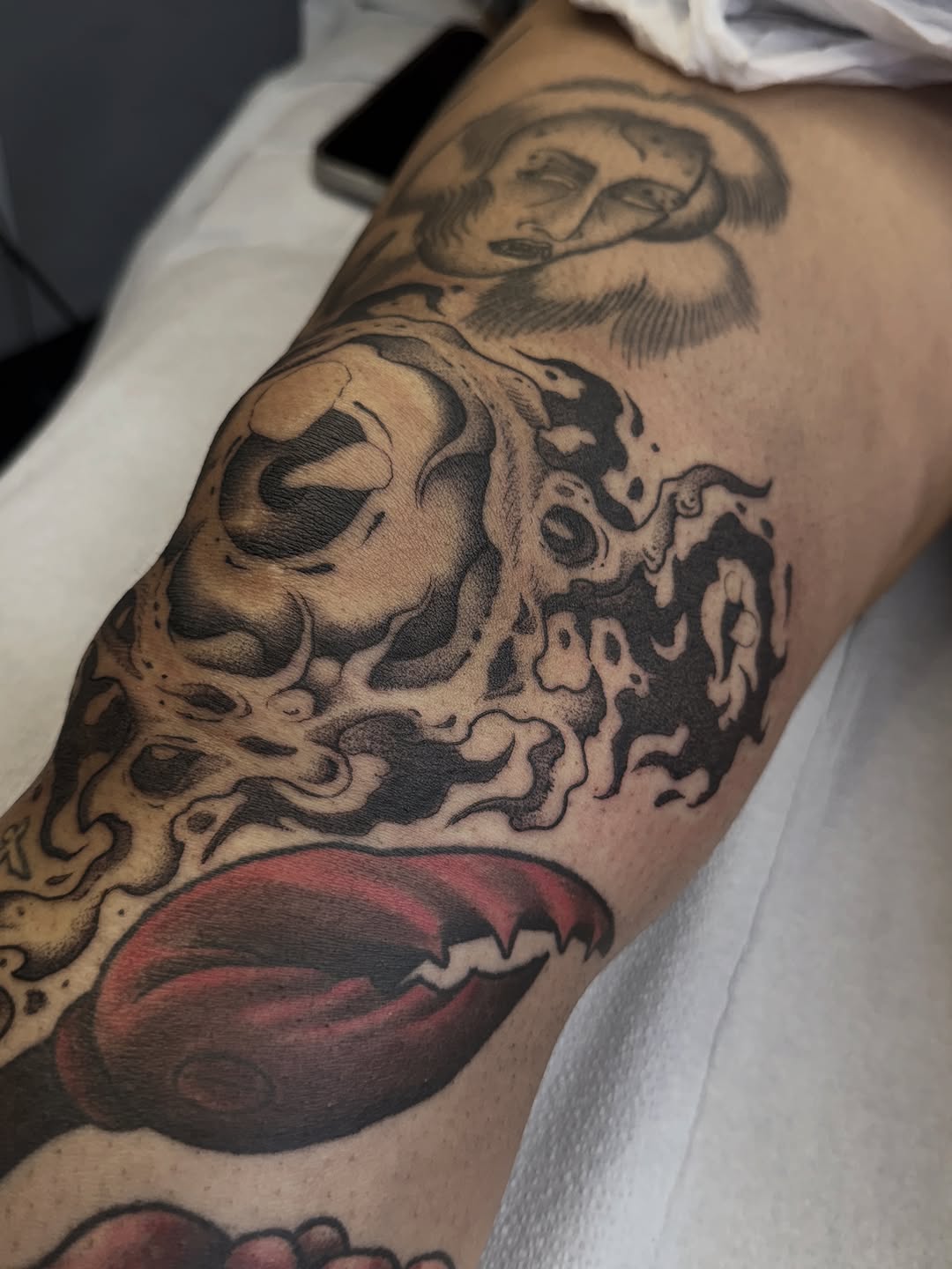 Tattoo by @welpfu β dark_realism, trash_polka
