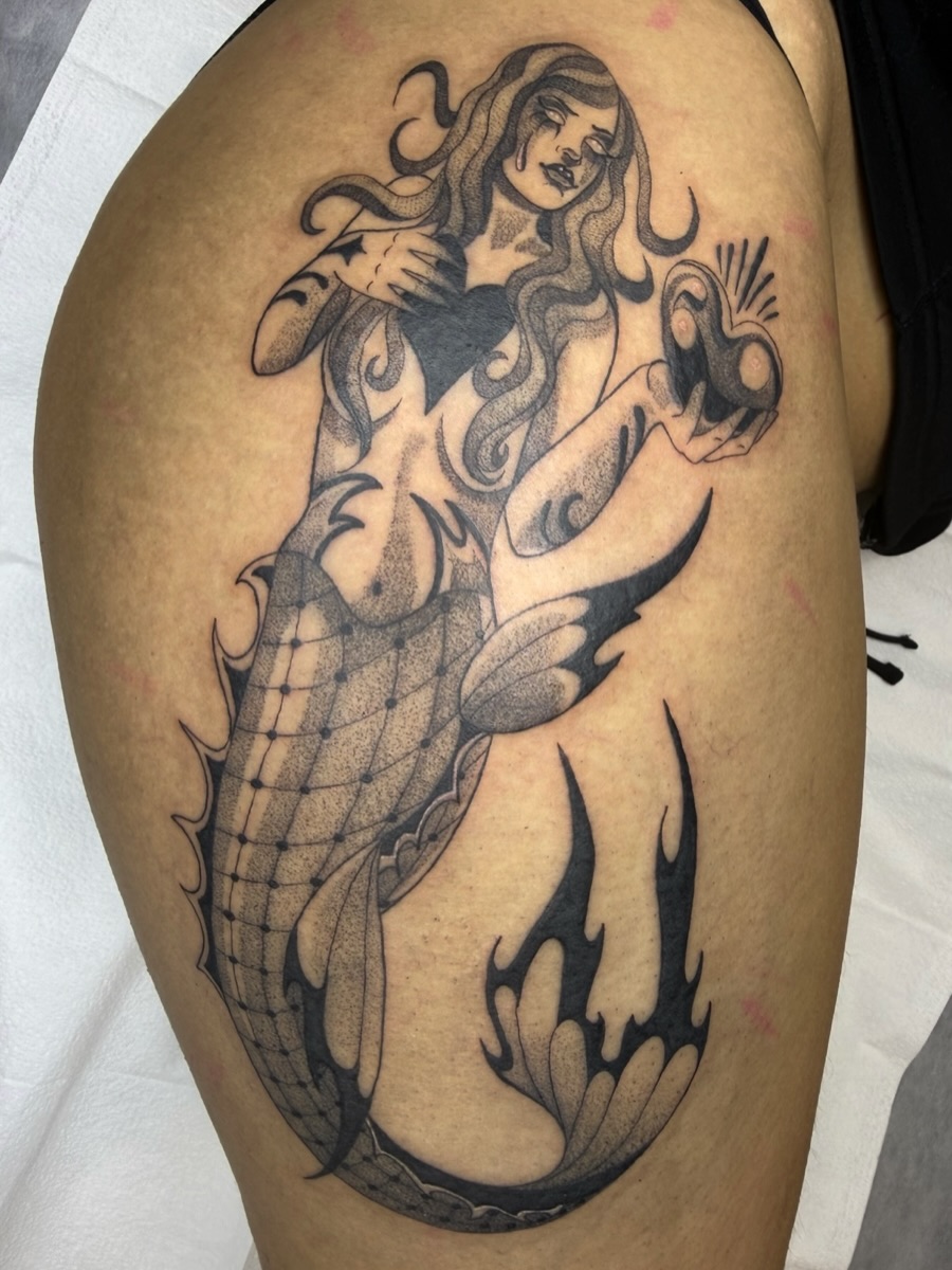 Tattoo by @molly.m.tattoo — american_traditional, black_and_grey