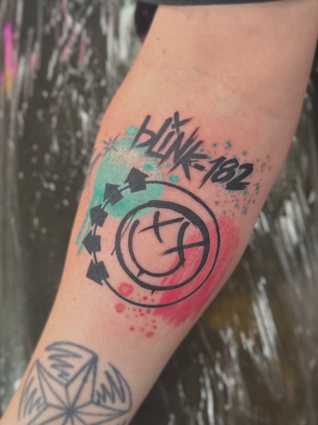Tattoo by @tonitakaaa — lettering_script, trash_polka