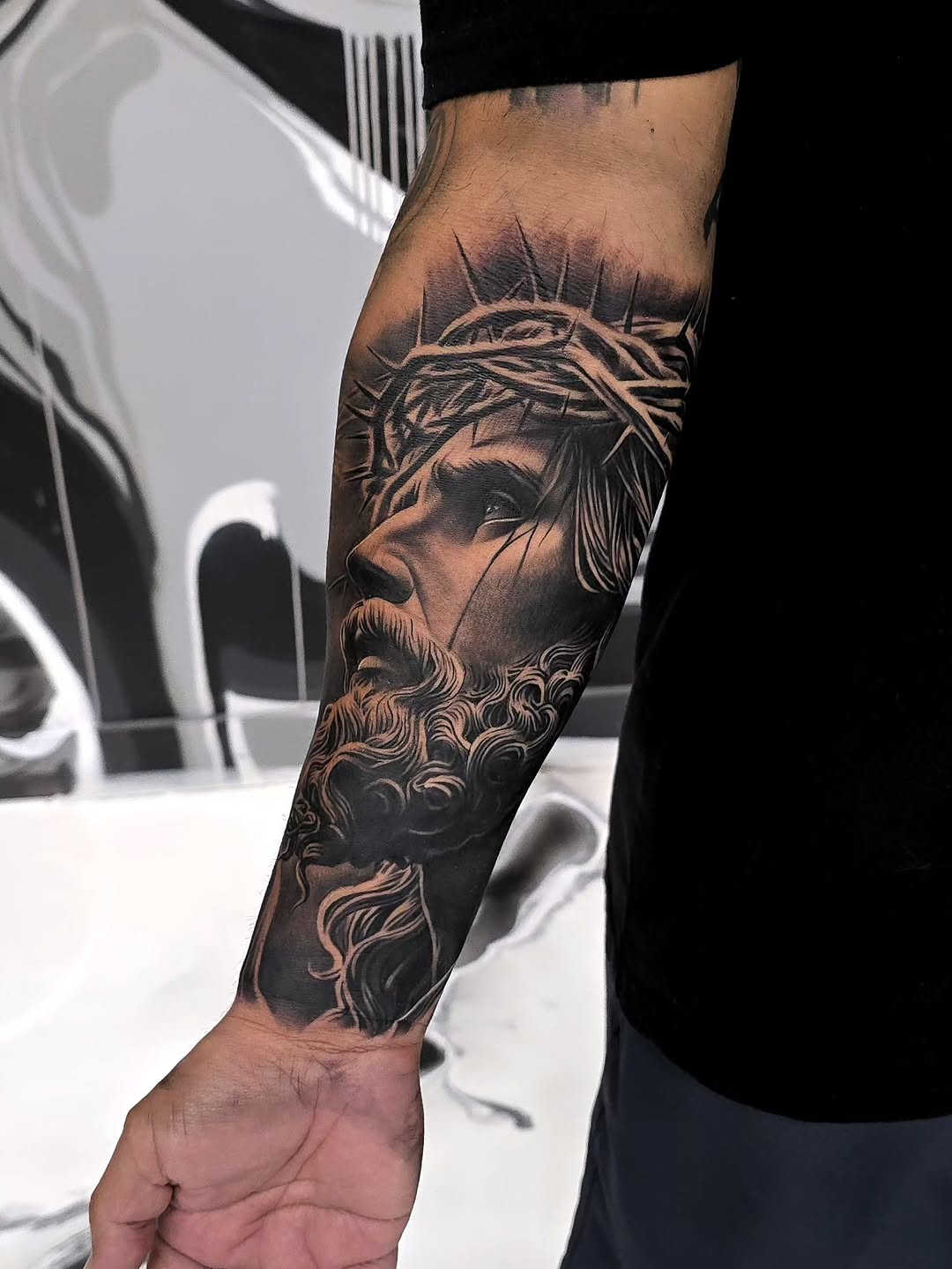 Tattoo by @mager_tattoos โ realism, black_and_grey