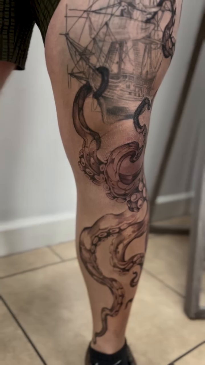 Tattoo by @hvley.ink — black_and_grey, realism