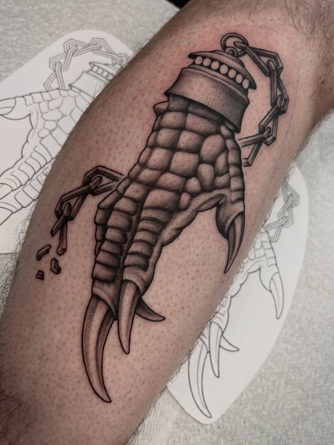 Tattoo by @corn.on.the.jacob — black_and_grey, realism
