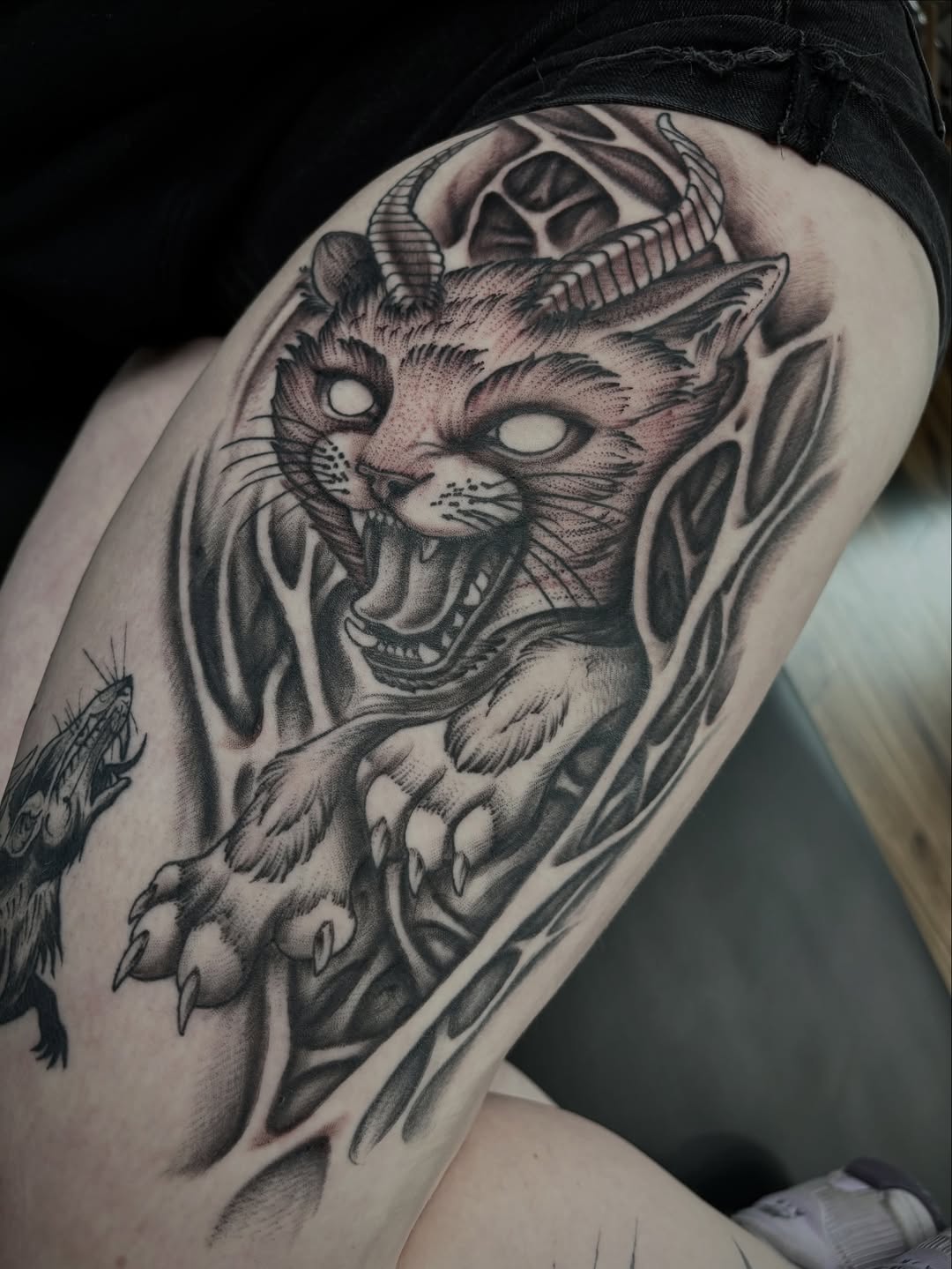 Tattoo by @corn.on.the.jacob — dark_realism, black_and_grey