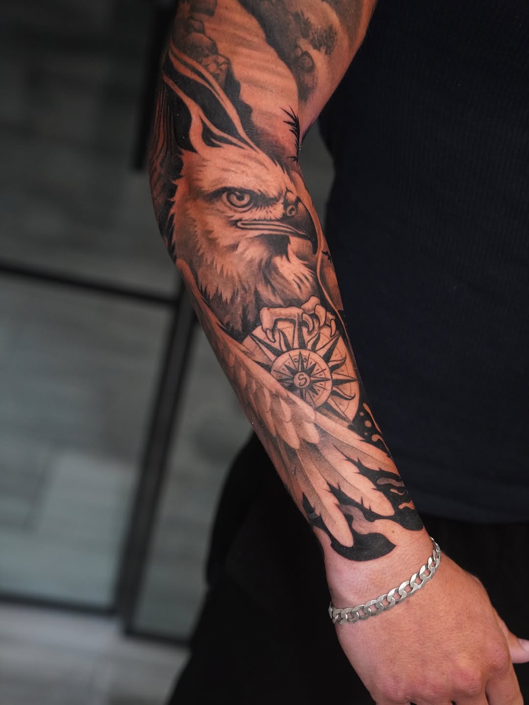 Tattoo by @artemtom — black_and_grey, realism