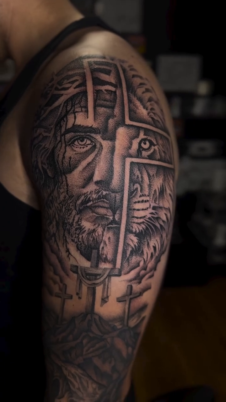 Tattoo by @tattoosbychai — realism, black_and_grey