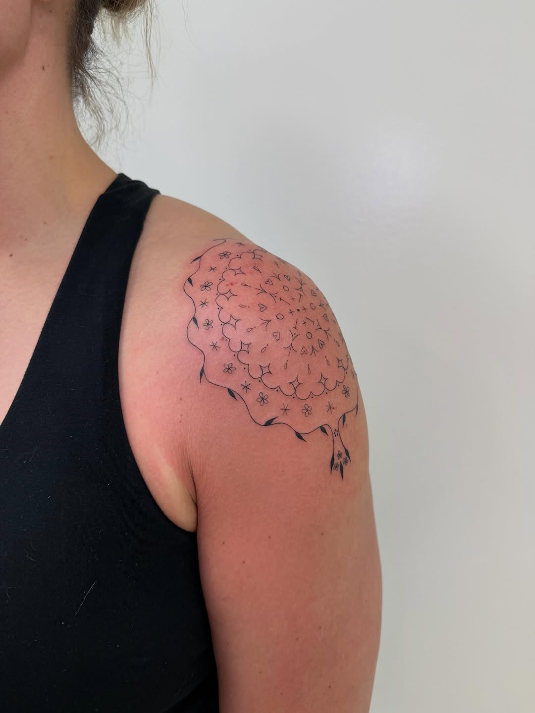 Tattoo by @peachytats.atl โ geometric, dotwork