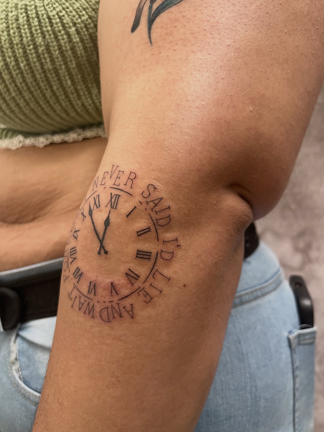 Tattoo by @kyramonterrosa — lettering_script, fine_line