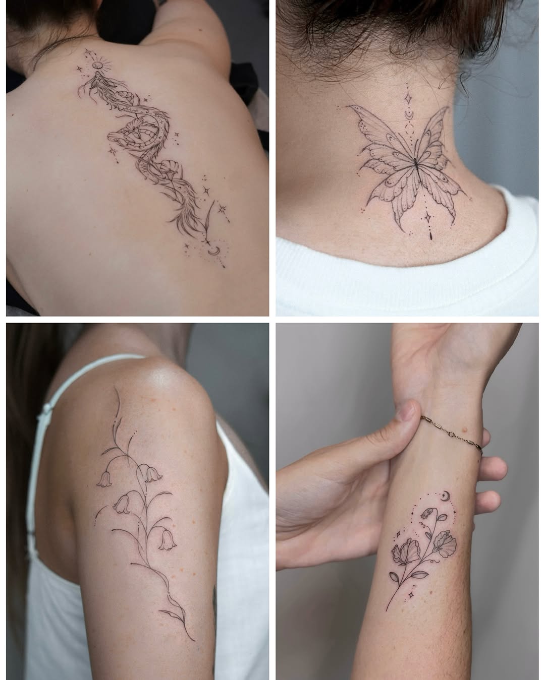 Tattoo by @aya_art.ink β fine_line, minimalist