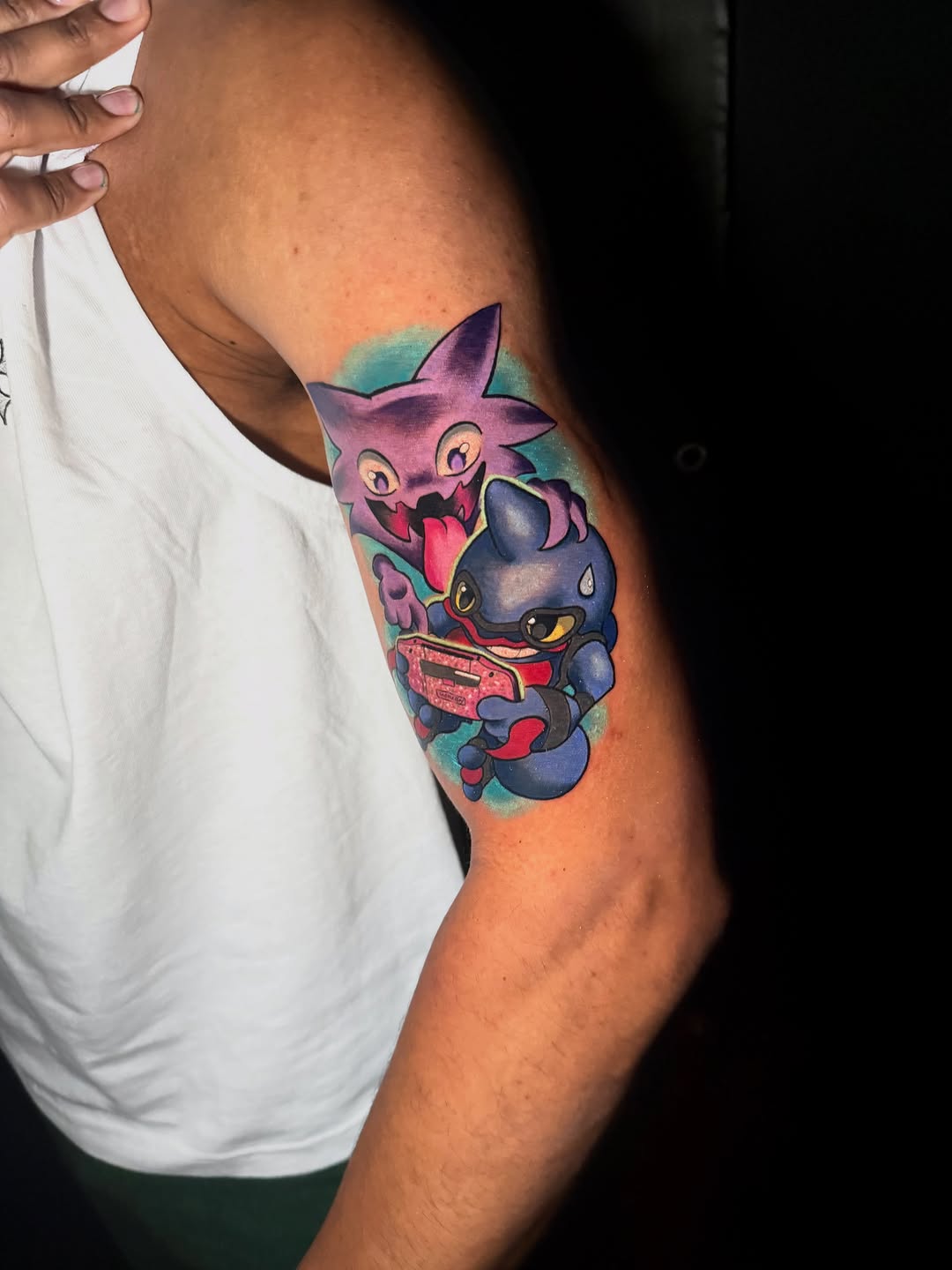 Tattoo by @tader.the.creator — illustrative, anime