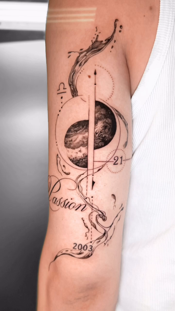 Tattoo by @ink_voodoo — fine_line, black_and_grey