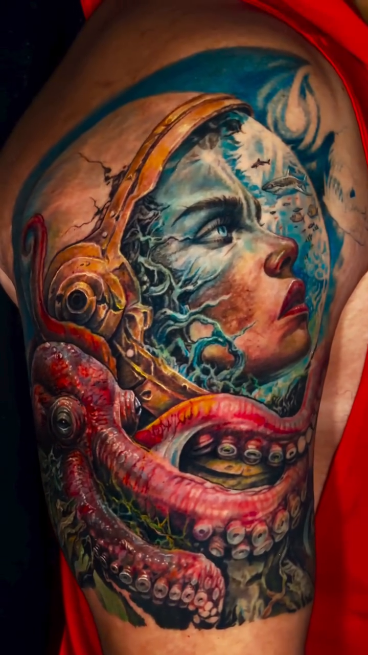 Tattoo by @jamesmoyertattoos โ realism, dark_realism