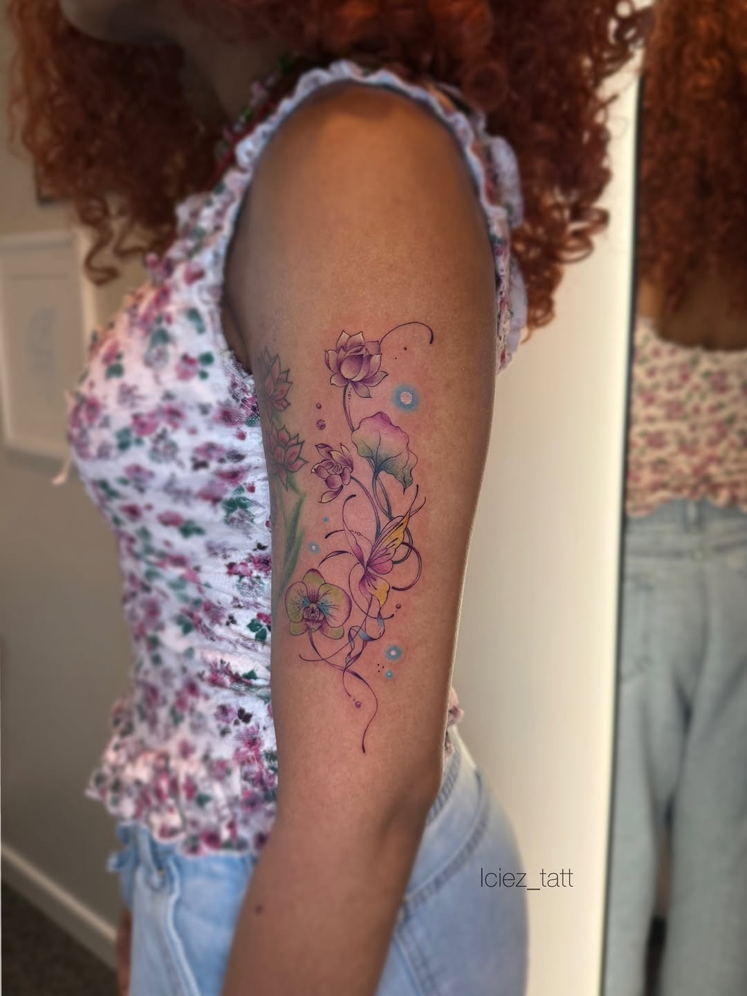 Tattoo by @iciez_tatt β fine_line, watercolor