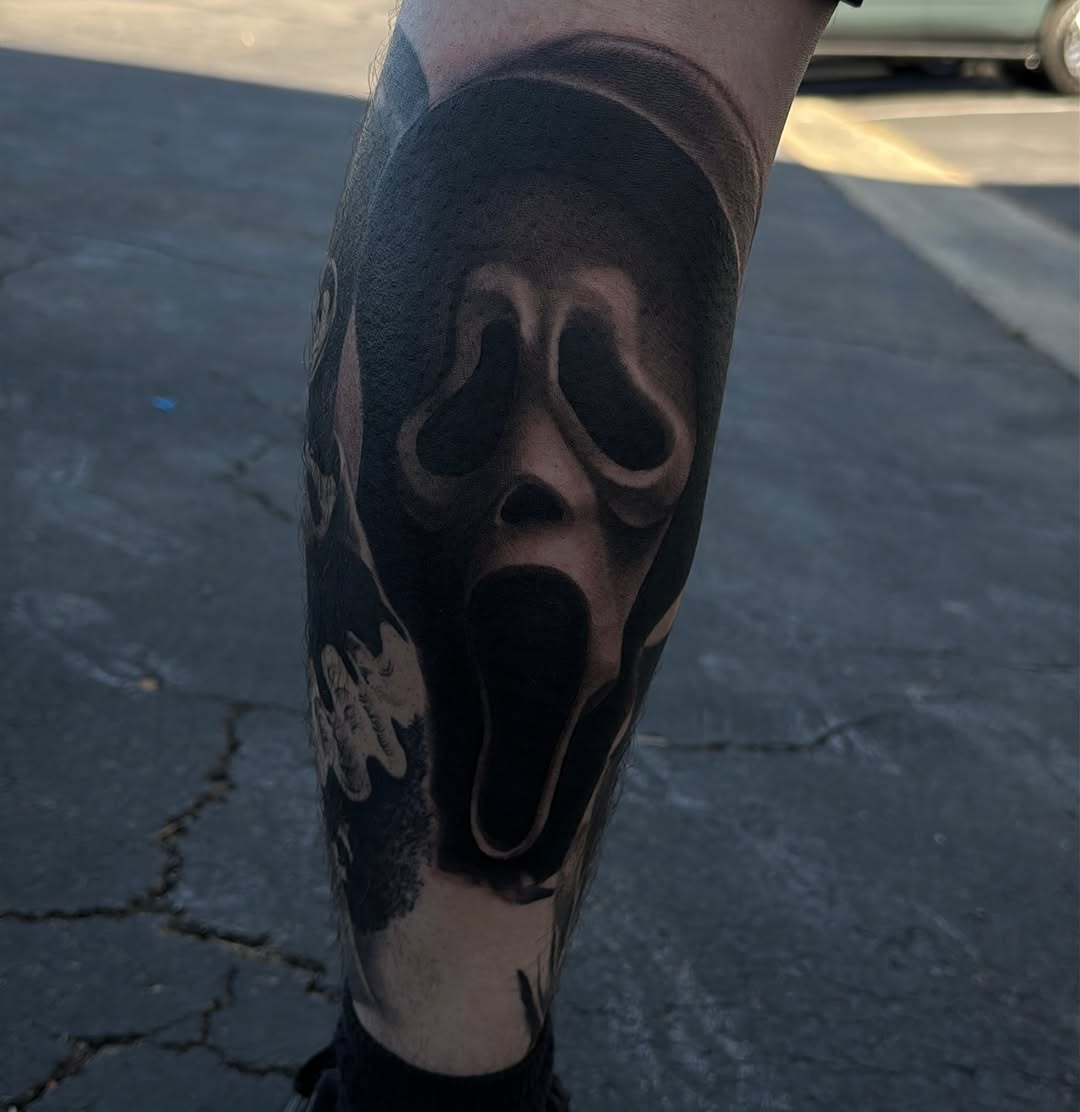 Tattoo by @the_horrordude — realism, black_and_grey
