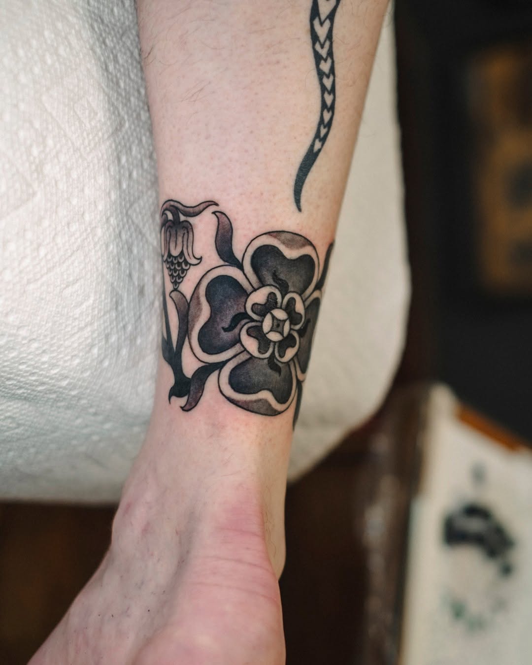 Tattoo by @dangilsdorf — american_traditional, black_and_grey