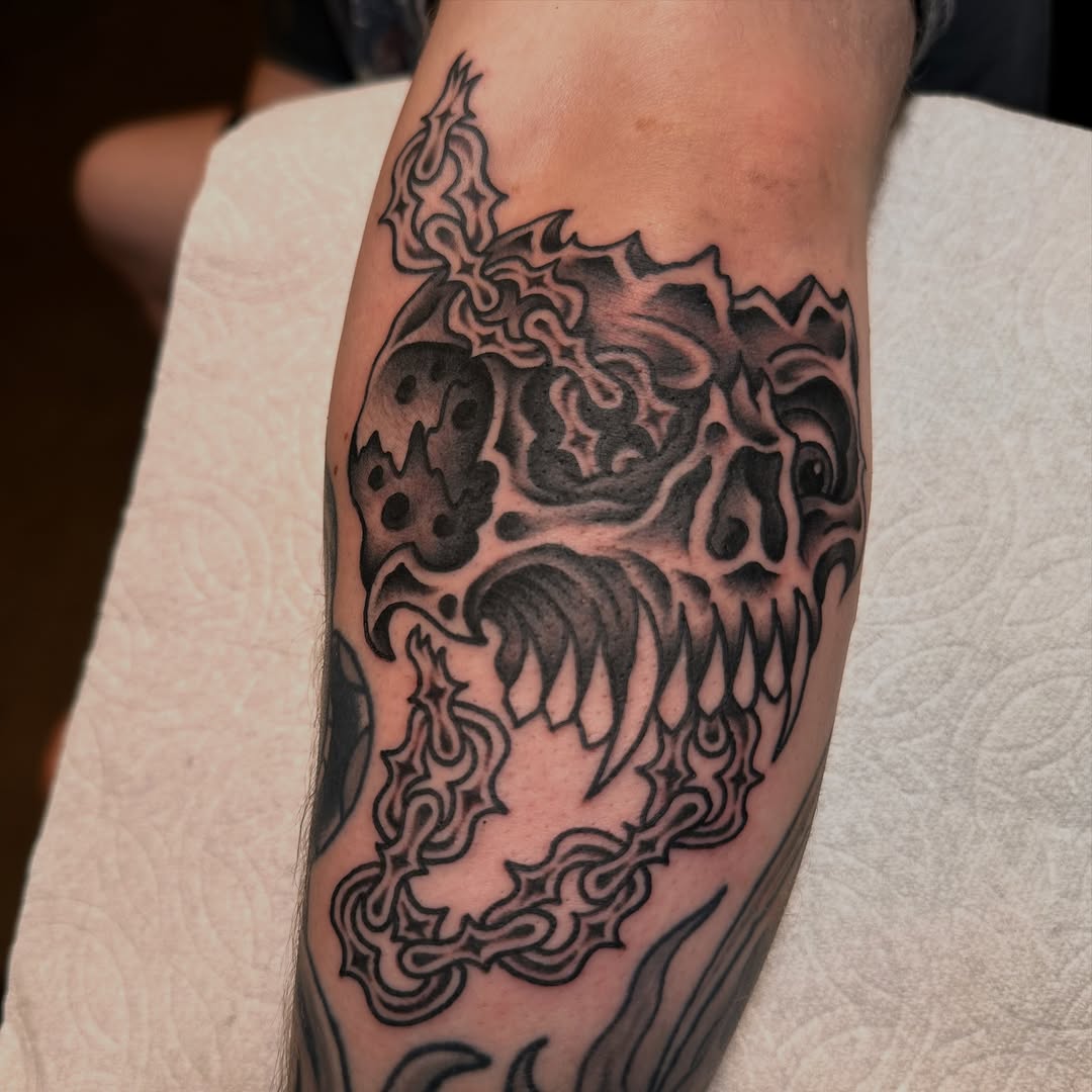 Tattoo by @bails.tattooer โ black_and_grey, dark_realism