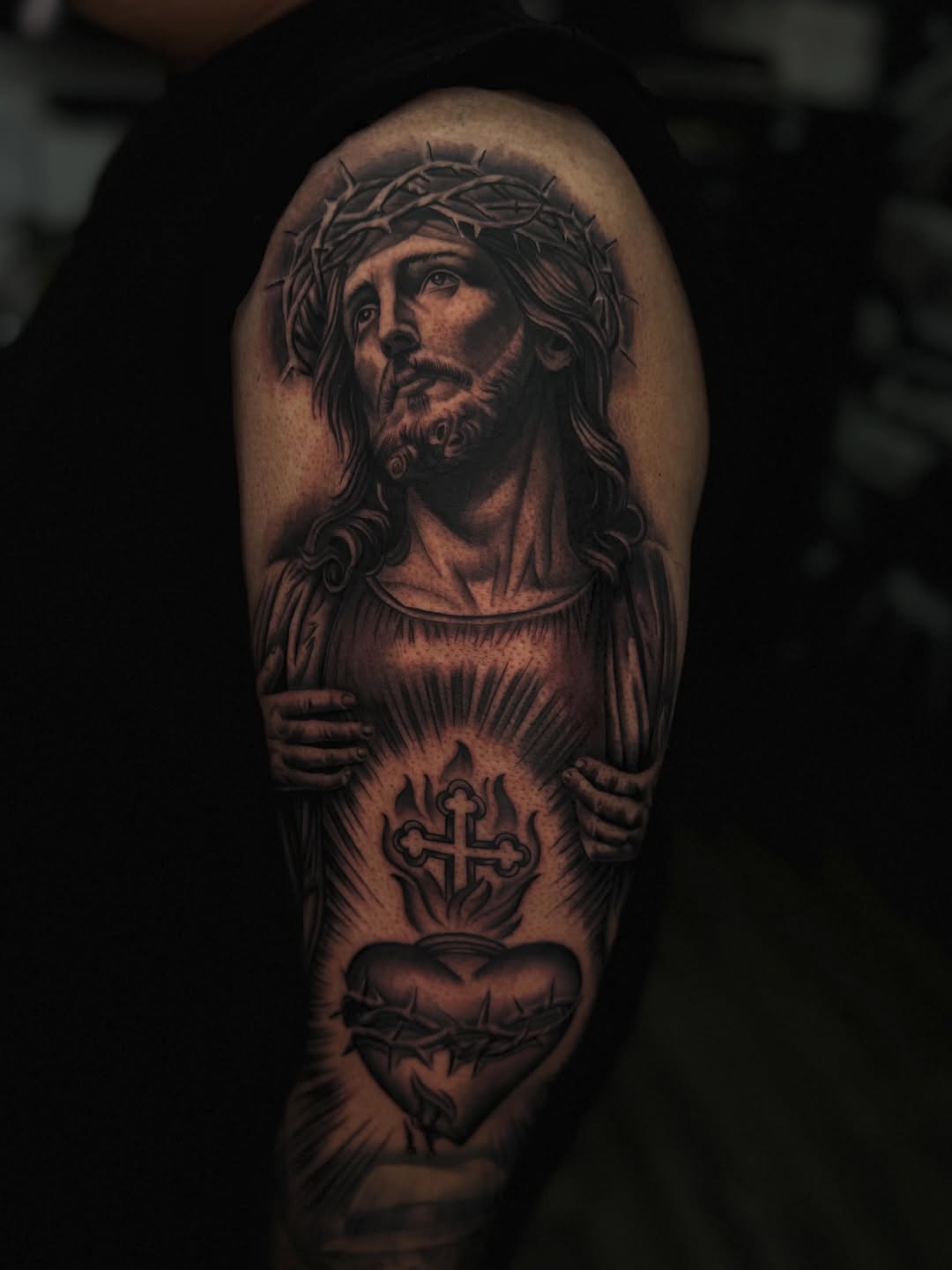Tattoo by @_lostats_ — realism, black_and_grey