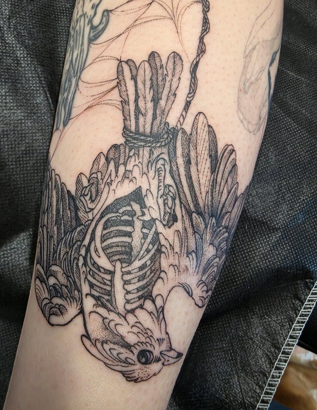 Tattoo by @shannongatesart — black_and_grey, illustrative