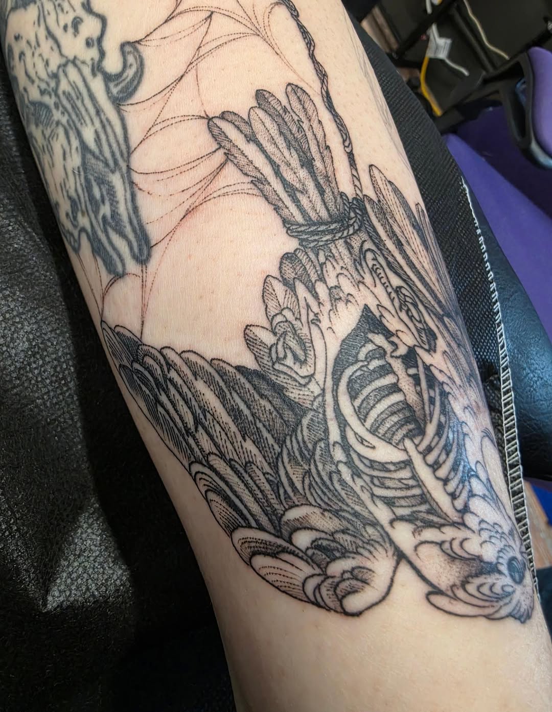 Tattoo by @shannongatesart — black_and_grey, realism