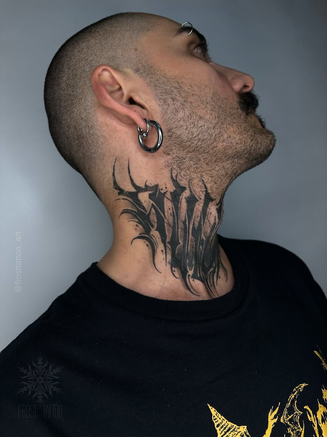 Tattoo by @frosttattoo_art — blackwork, lettering_script