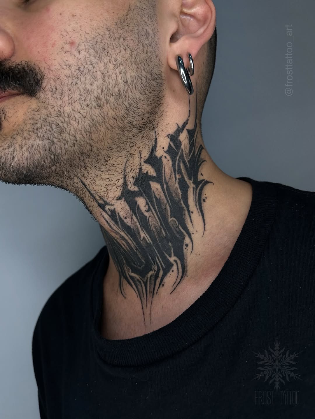 Tattoo by @frosttattoo_art — blackwork, geometric