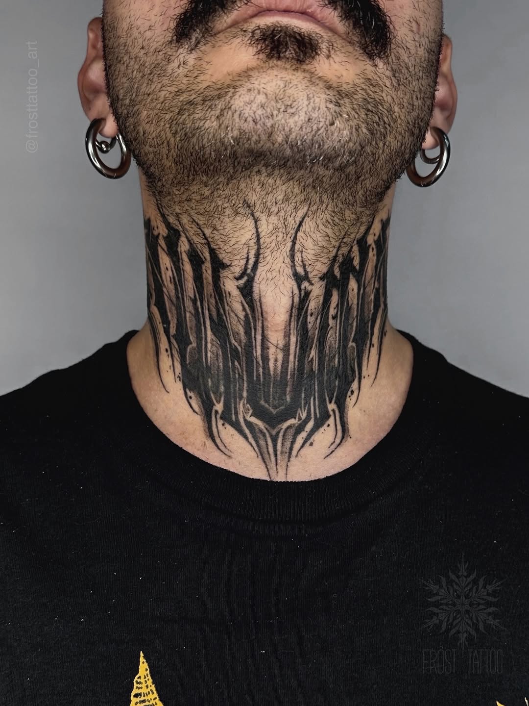 Tattoo by @frosttattoo_art — blackwork, geometric