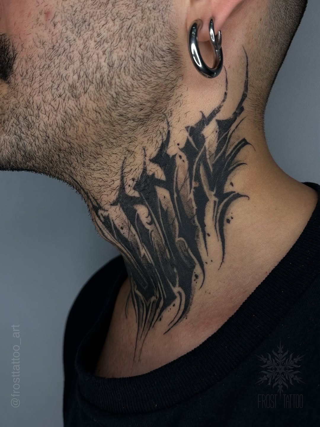 Tattoo by @frosttattoo_art — blackwork, geometric