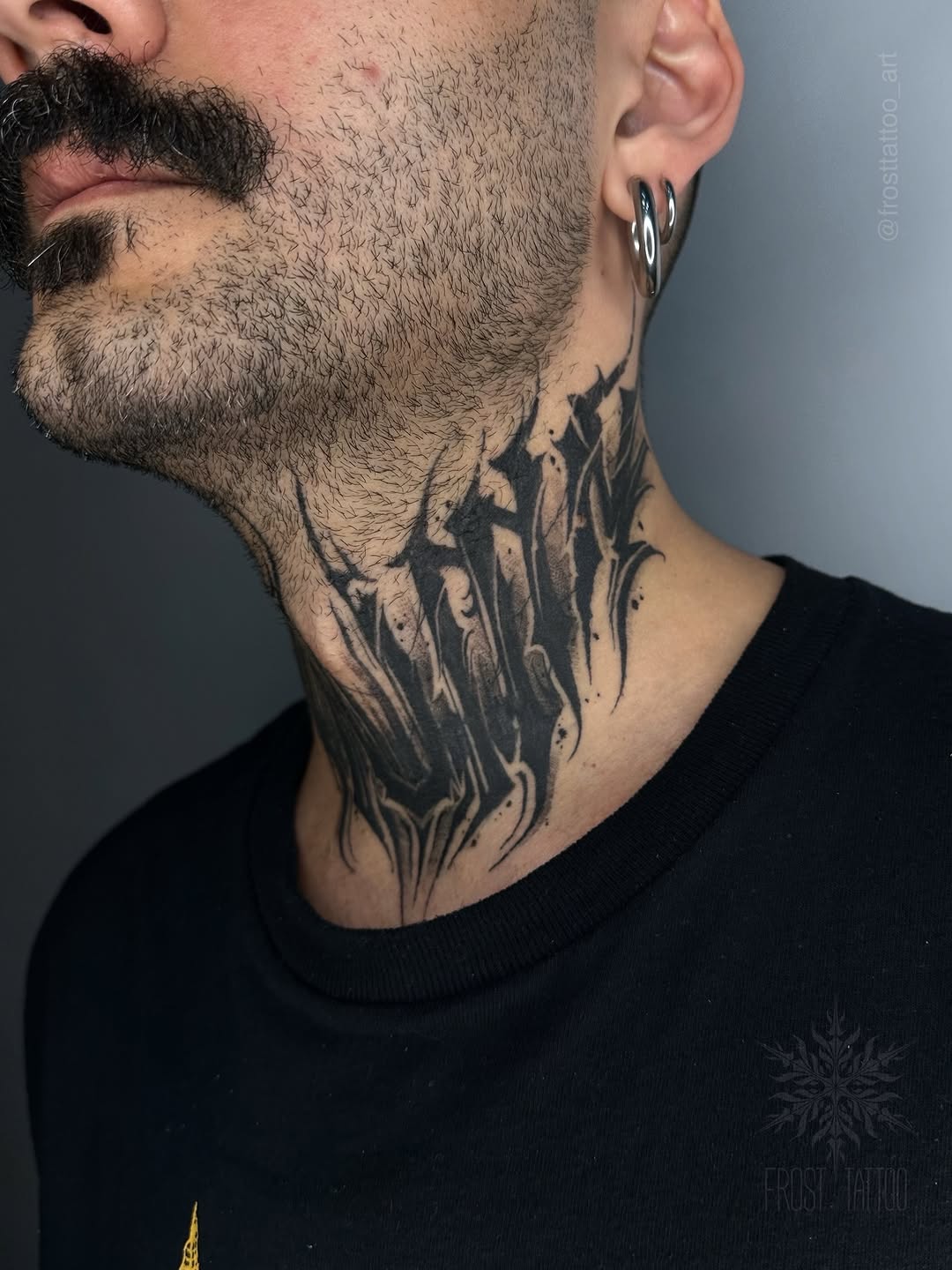 Tattoo by @frosttattoo_art — blackwork, geometric