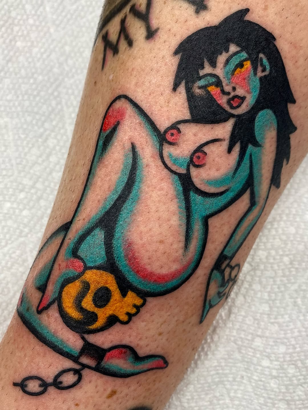 Tattoo by @linneapastel — american_traditional, illustrative