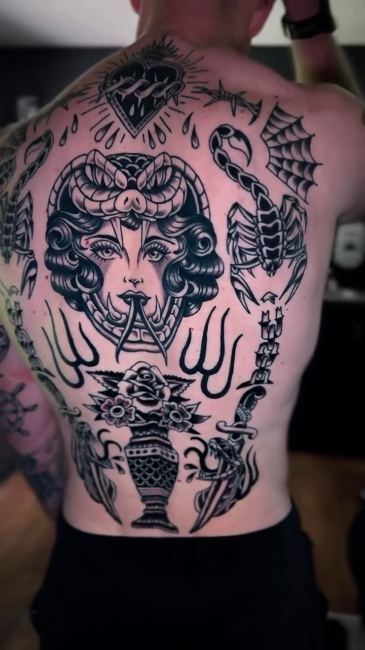 Tattoo by @renot_aragontattoo โ american_traditional, illustrative