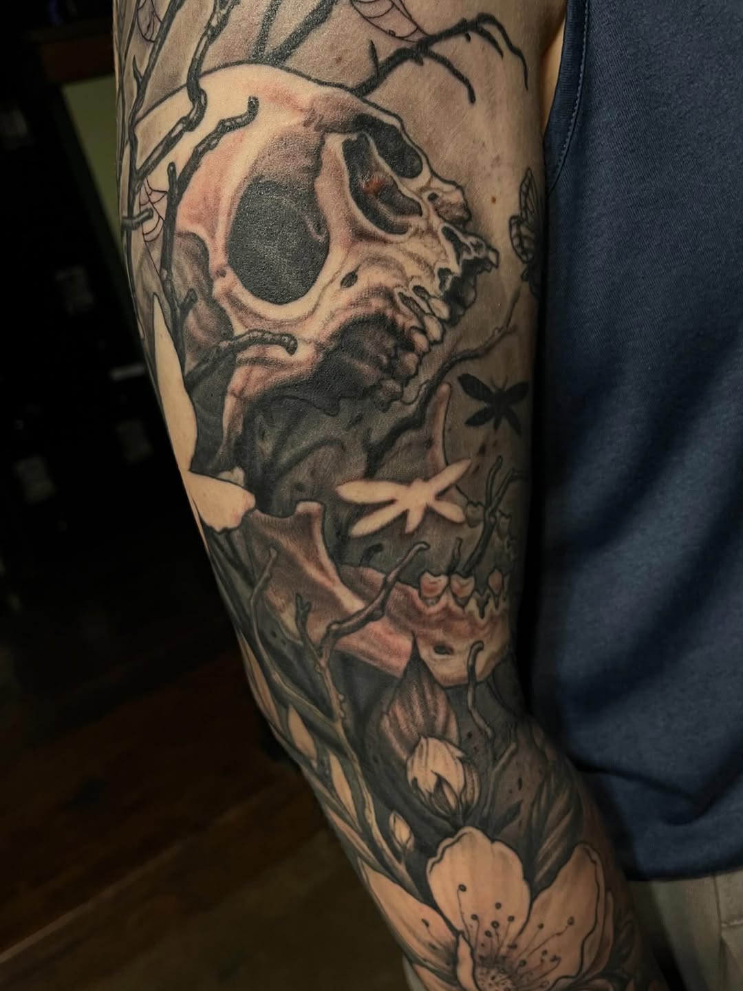Tattoo by @evanmakesart — realism, black_and_grey