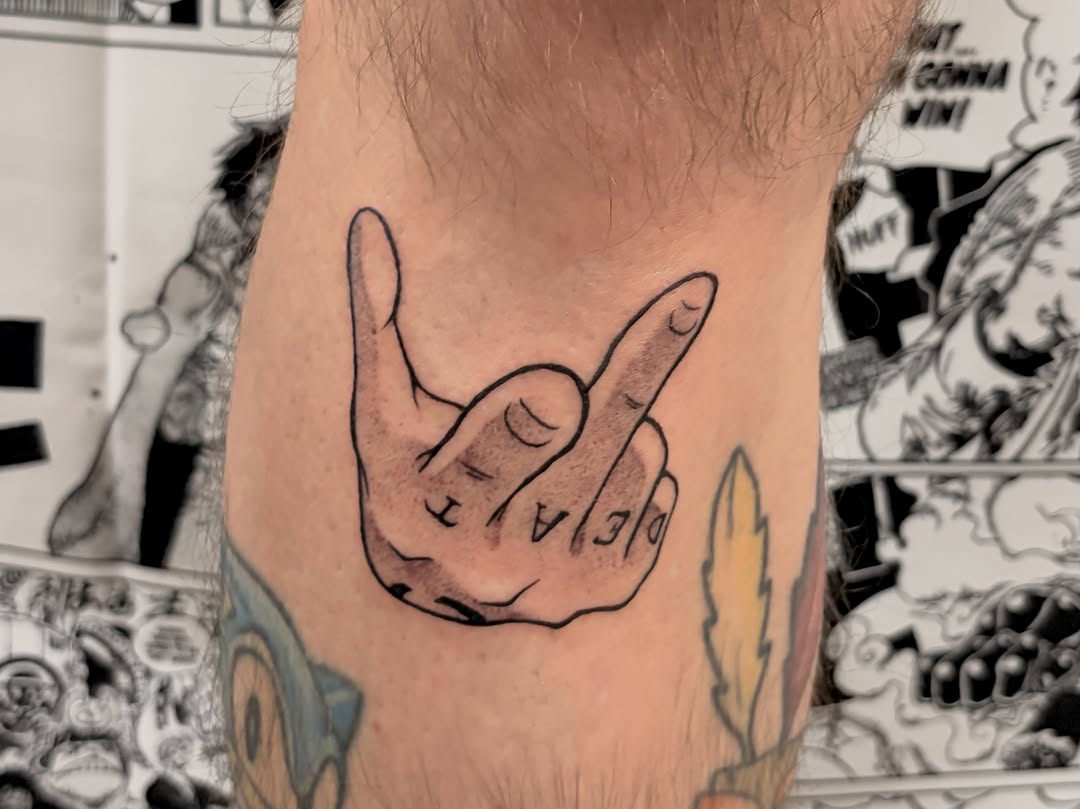 Tattoo by @ruoktattoo — illustrative, lettering_script